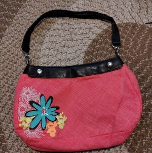 Thirty One Pink Floral Shoulder Bag